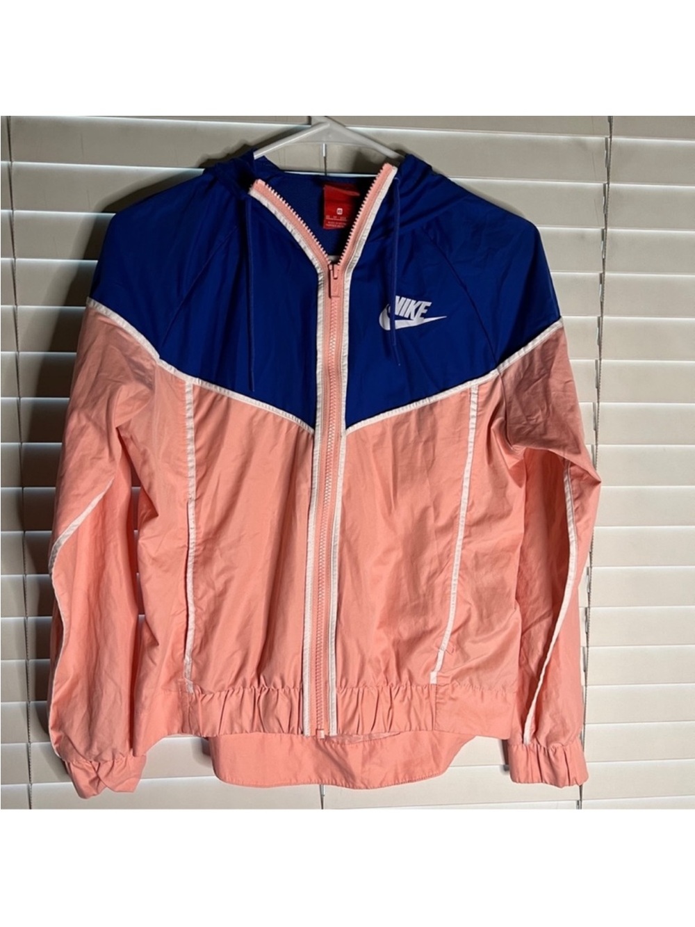 Nike Hooded Windbreaker Jacket - Blue & Pink